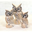 Set of 3 Small Owls - Hunter Furnishing