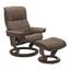 Stressless Mayfair Medium Classic Recliner with Stool - Hunter Furnishing