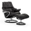 Stressless Reno Medium Recliner with Stool - Hunter Furnishing